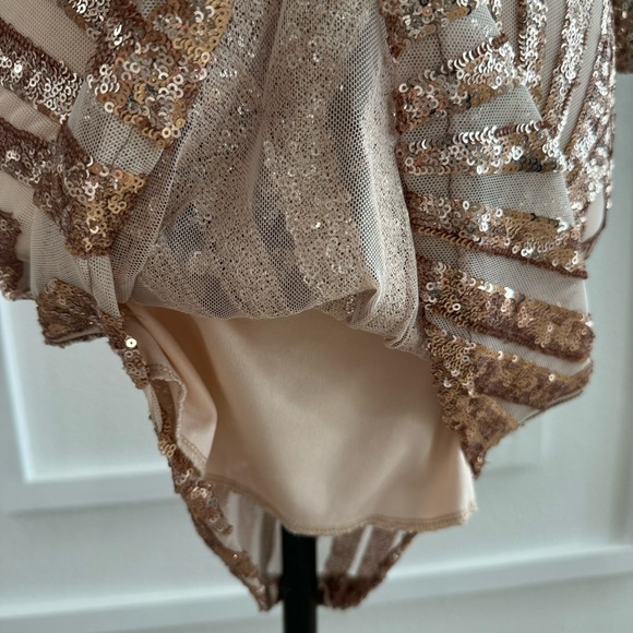 NWT Rose Gold Shine Bright Dress - Picture 7 of 7